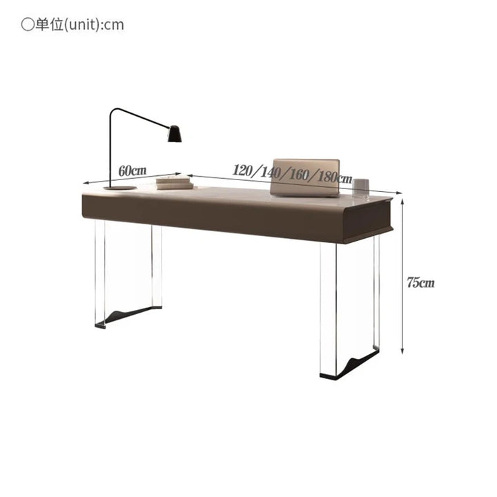 Acrylic Legs Floating Office Desk Designer Luxury Table Modern Simple Study Home Computer Desk Mesa Office Furniture KMOD