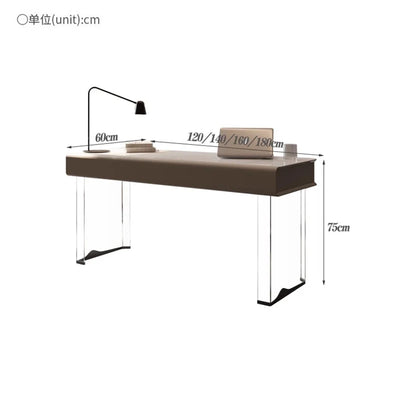 Acrylic Legs Floating Office Desk Designer Luxury Table Modern Simple Study Home Computer Desk Mesa Office Furniture KMOD