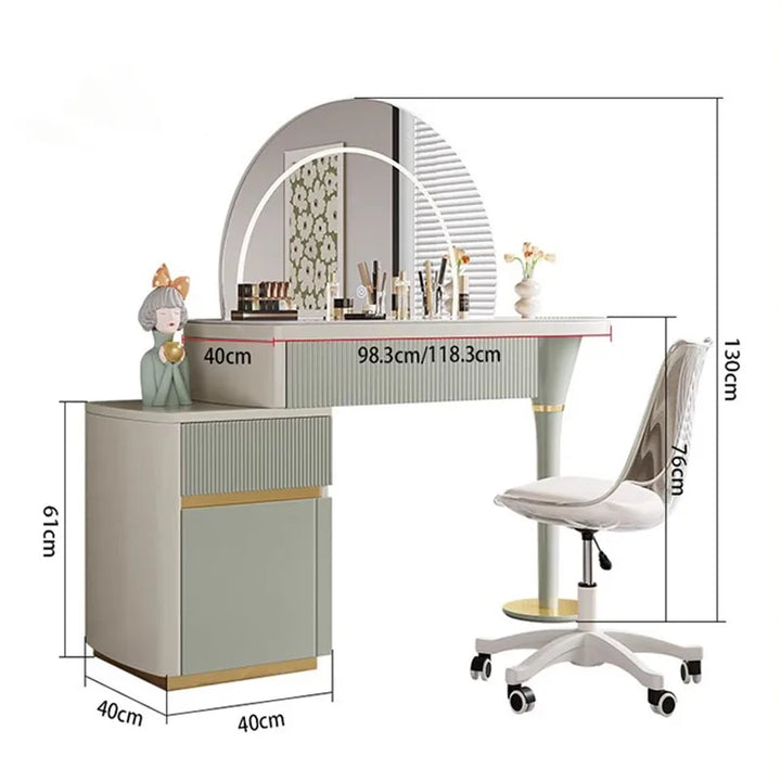 Advanced Sense Nordic Makeup Table Girls Gorgeous Unique Storage Makeup Vanity Drawers Modern Desk Coiffeuse Home Furniture