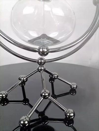 Nordic Home Decoration creative rotating metal glass hourglass Ornaments luxury high-end office living room bookcase decoration