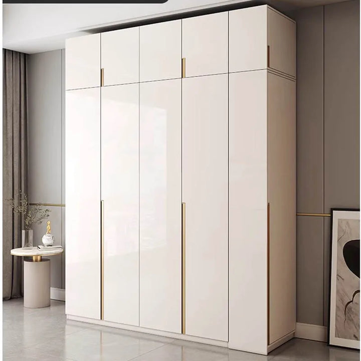 Wooden Nordic Wardrobes Modern Mirror Bamboo Portable Free Shipping Cabinets Bedroom Luxury Closets Abiertos Hotel Furnitures