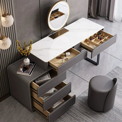 Modern Bedroom Simplicity Vanity Table Set Nordic Design Vanity Table Storage Drawers Mesita De Noche Balcony Furniture