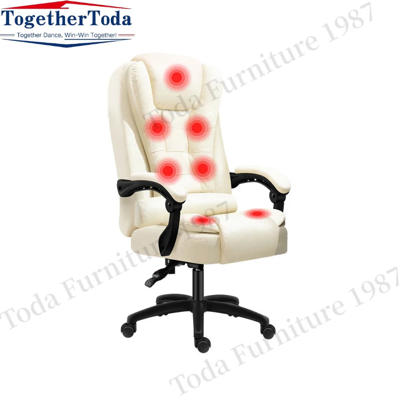 Brown Executive Manager Pchaisent Luxury, Stainless Steel Modern Office Chair Furniture Office Building White Swivel Chair