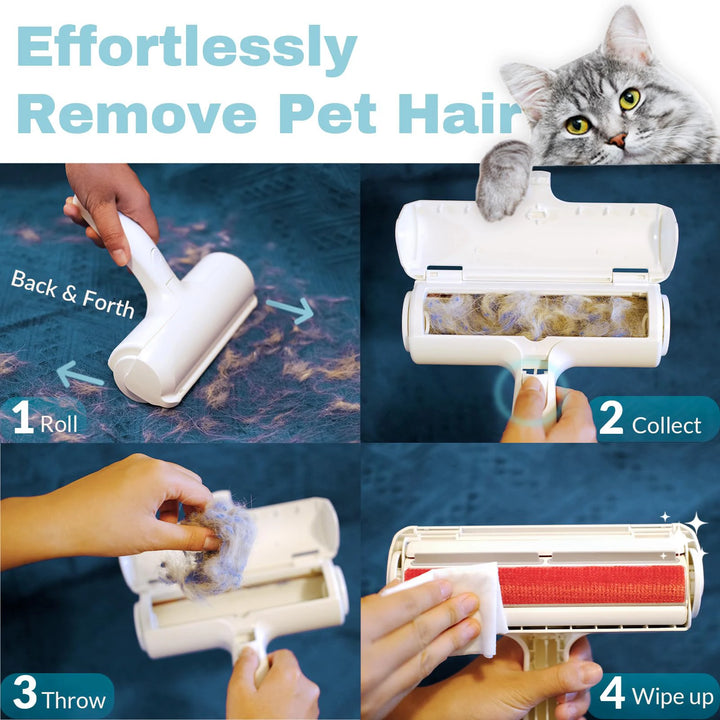 Upgraded Pet Hair Remover Cat Dog Hair Remover for Couch Furniture Carpet Car Seat Reusable Roller Pet Fur Removal Tool