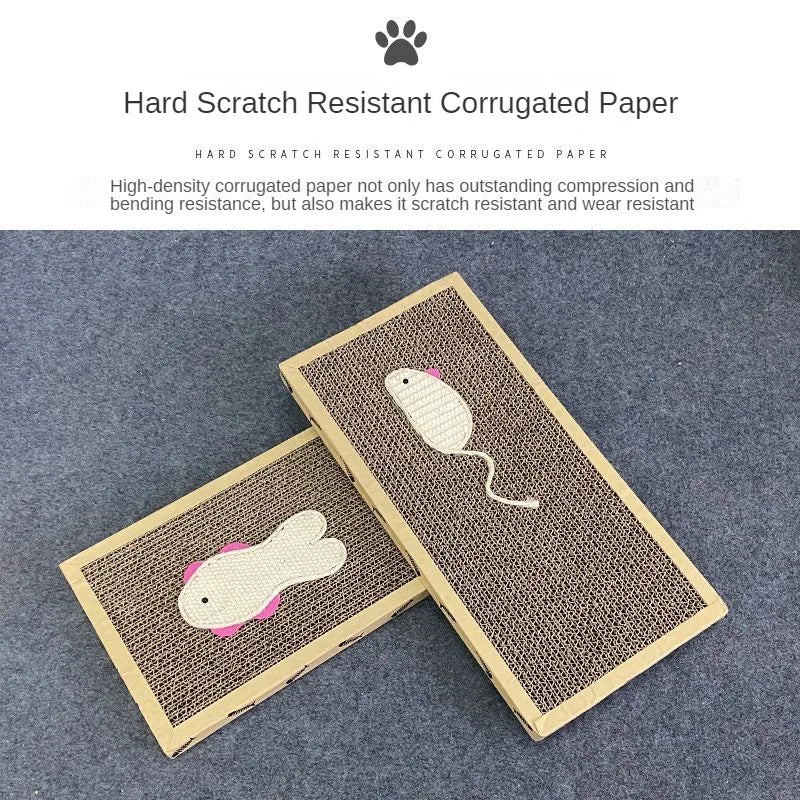 Pet Cat Scratching Board Cardboard Mat Scraper Toys for Cat Scratcher Corrugated Cardboard Grinding Claw Accessories Supplies