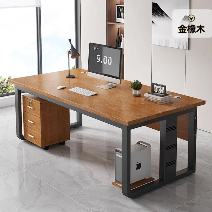 Wooden Computer Desk Storage Living Room Drawers Computer Desk Bureau Comfy Modern Table Pour Ordinateur Office Furniture