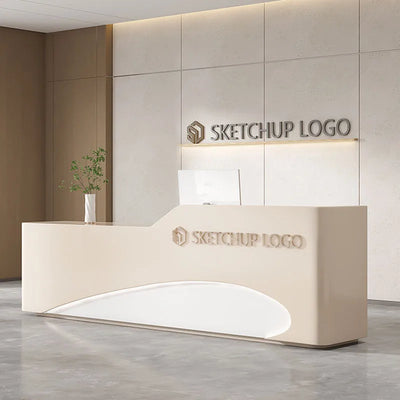 Modern Futuristic Reception Desks Service European Lectern Corner Checkout Reception Desks Club Escritorio Luxury Furniture