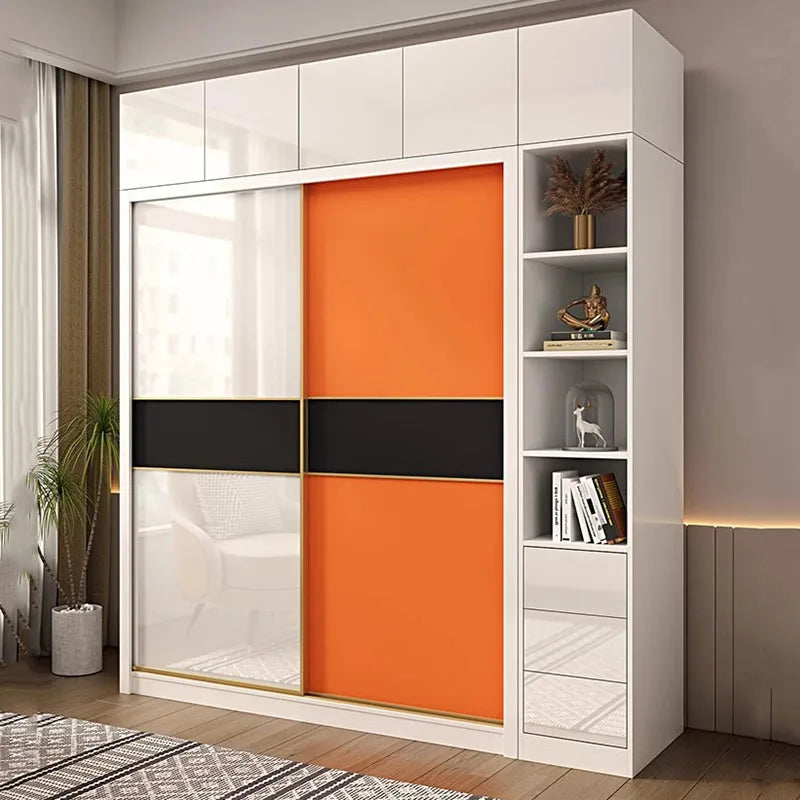 Wooden Nordic Wardrobe Bedroom Luxury Storage Organizer Wardrobe Free Shipping Guarda Roupa Portatil Space Saving Furniture