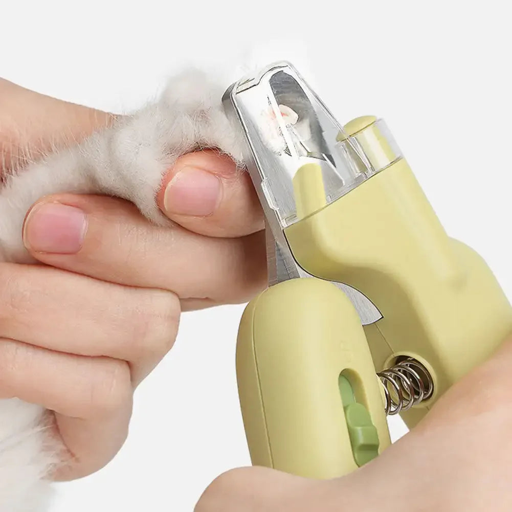 LED Light Cat Dog Nail Clipper Cutter Professional Pet Claw Trimmer with Safety Lock Puppy Kitten Animals Care Grooming Tool Kit