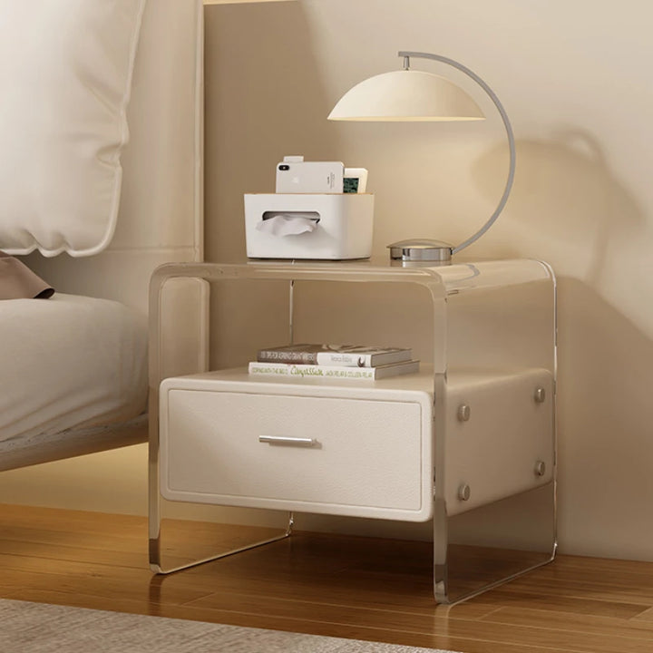 Nordic Bedroom Nightstands Storage Cabinet Locker Bed Desk Bedside Tables Mobile Drawer Mesa De Cabeceira Furniture YX50NS