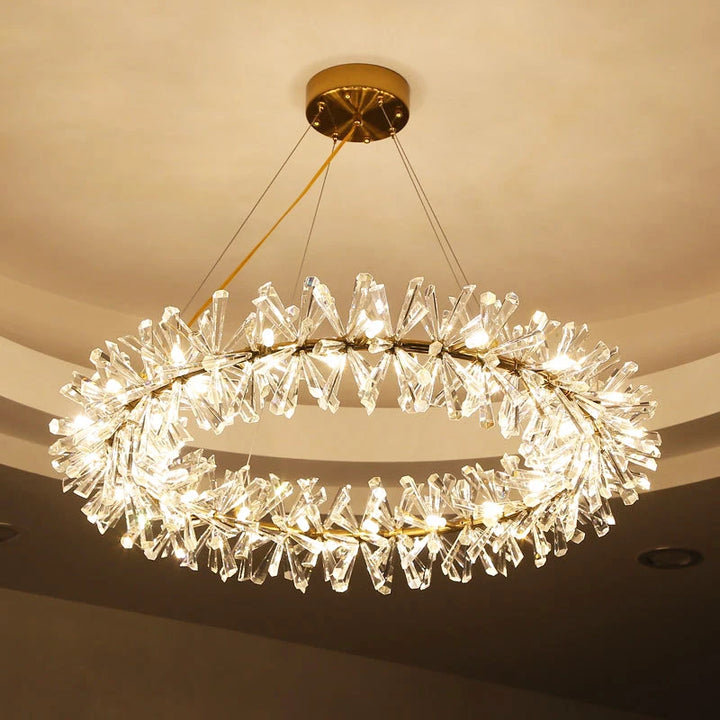 Modern LED Luxury Crystal Chandeliers for Living Dining Room Bedroom Kitchen Decor Hanging Pendant Lighting Fixtures Lustre Lamp