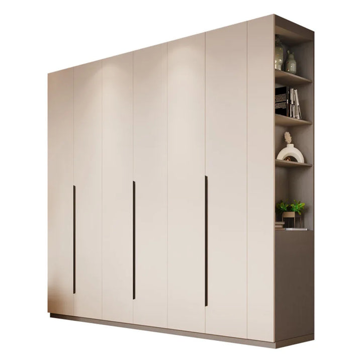 Wooden Wardrobes White Assembled Best Price Large Capacity Shelves Divider Organizer Closet Individual Gabinete Salon Furniture