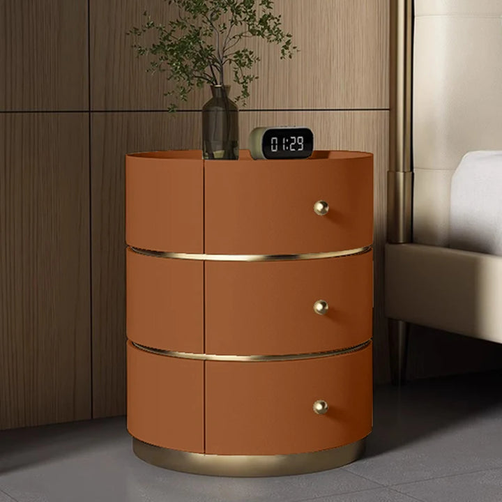 Modern Morocco Round Nightstands - Minimalist Luxury Multifunctional Organizers