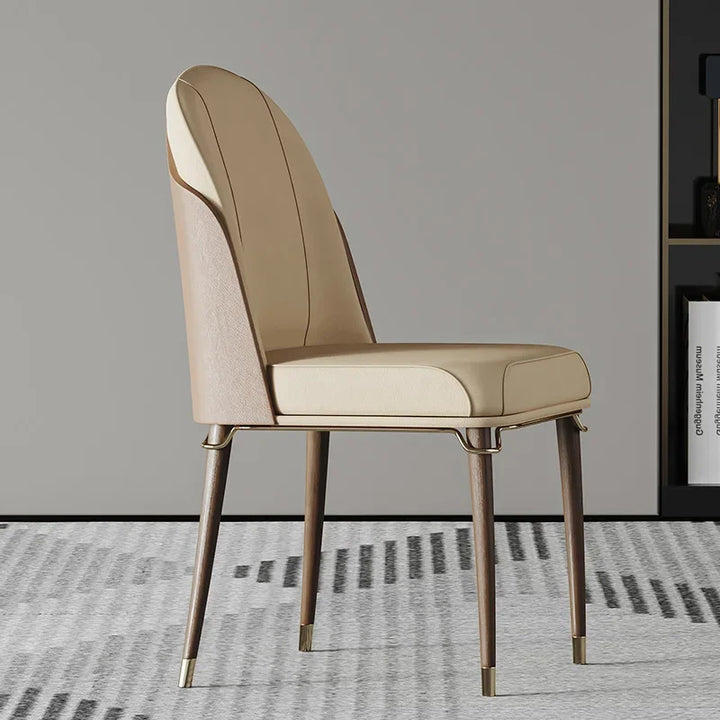 Luxury Wood Modern Dining Chair Nordic Cushions Minimalist Executive Chair Backrest Upholstered Sillas De Comedor Home Furniture