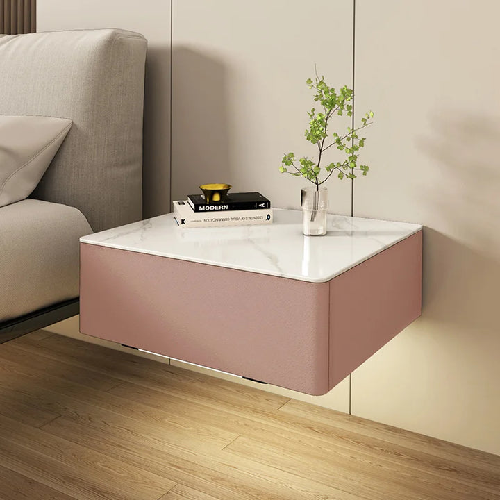 Modern Hanging Nightstands Multifunctional Aesthetic Simple Smart Bedside Table With Wireless Charger Nachttisch Home Furniture