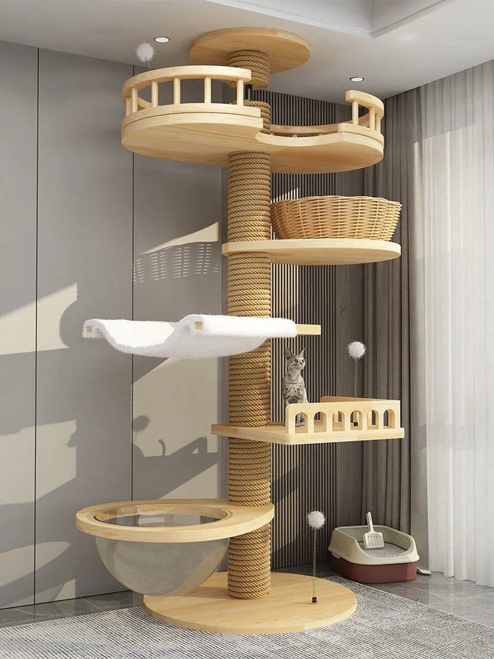 Cat Climbing Frame Nest Tree Games Park, Big Cat Tree House, Activity Center, Tree Tower, Cats Pet Products