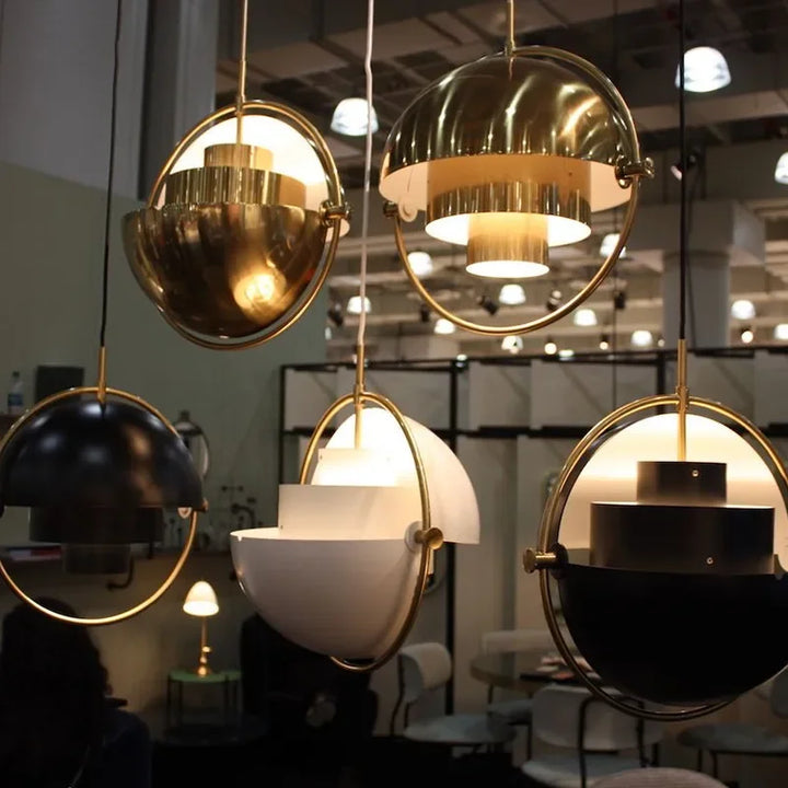 Modern Simple sphere pendant lamp LED Chandelier for Dinning Coffee hallway Creative Iron gold Hanging Light