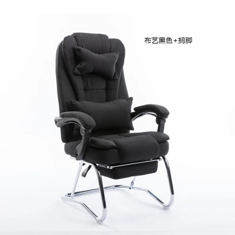 Comfy Leather Office Chairs Comfort Rolling Lounge Throne Office Chairs Nordic Pedicure Recliner Chaise De Bureaux Furniture WRX