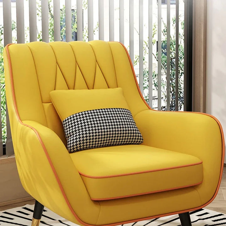 Armchair Luxury Recliner Chairs Sofa Living Yellow Individual Foldable Chair Creative Sedie Sala Pranzo Modern Furniture