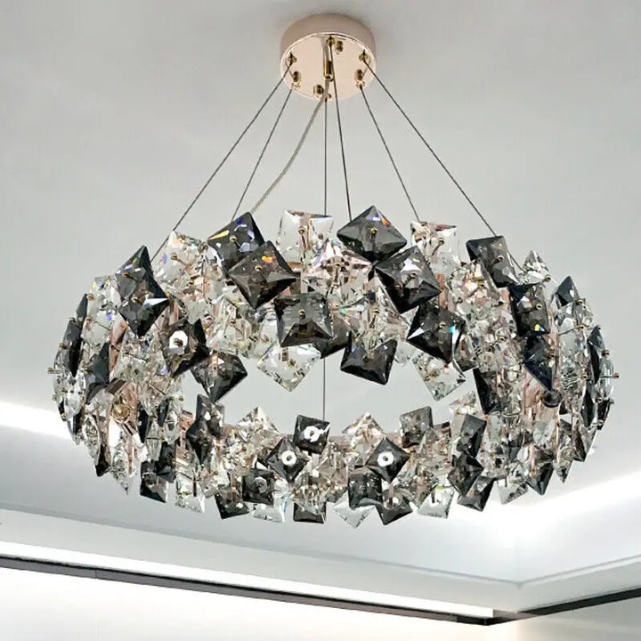 Enhance Your Living Room with Luxury Modern Pendant Lights - Luster Crystal LED Ceiling Chandelier with Bedroom Decor