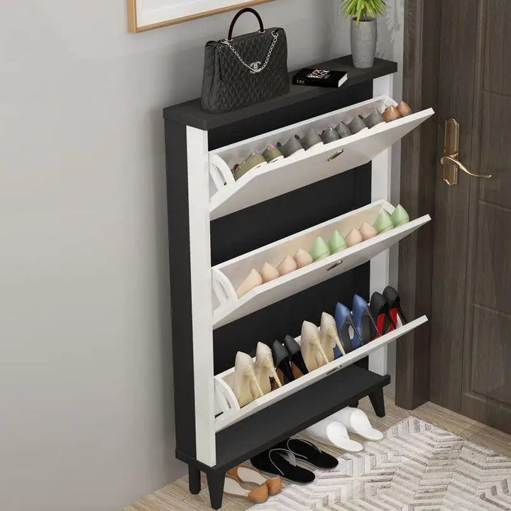 Modern Holder Shoe Cabinets Hallway Salon Design Nordic Simple Organizer Shoe Cabinets Wooden Armario Zapatero Furniture Hall