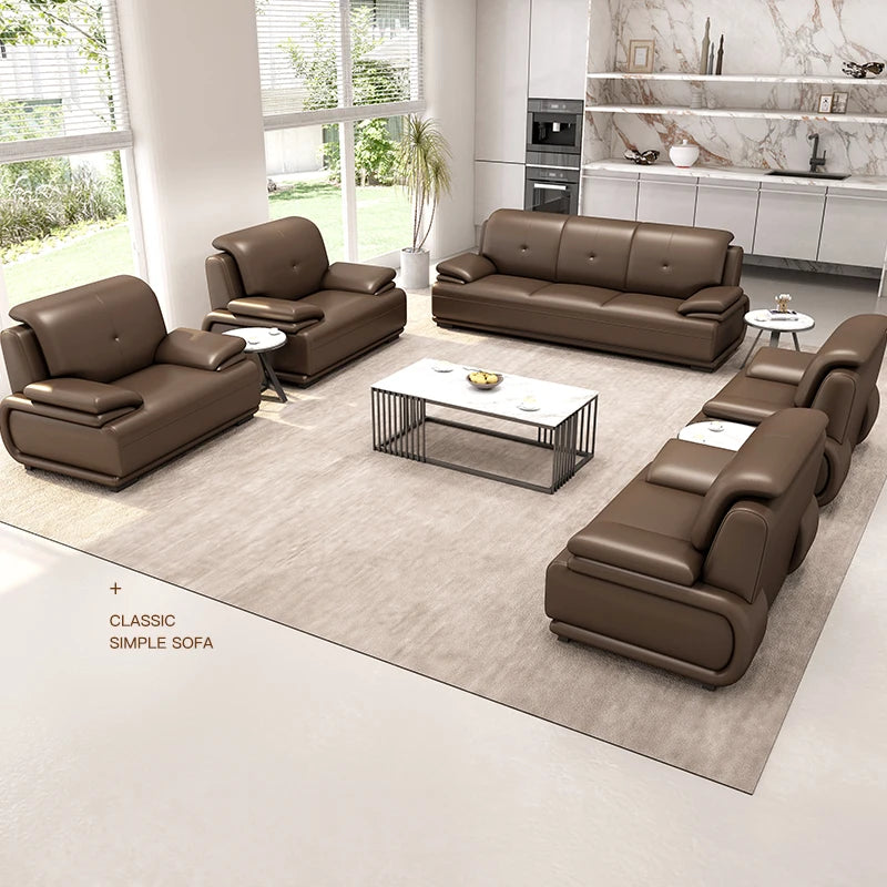 Rest Leisure Office Sofa Commerce Reception Meeting Modular Negotiations Couches Boss Modern Sofa Individual Modernos Furniture