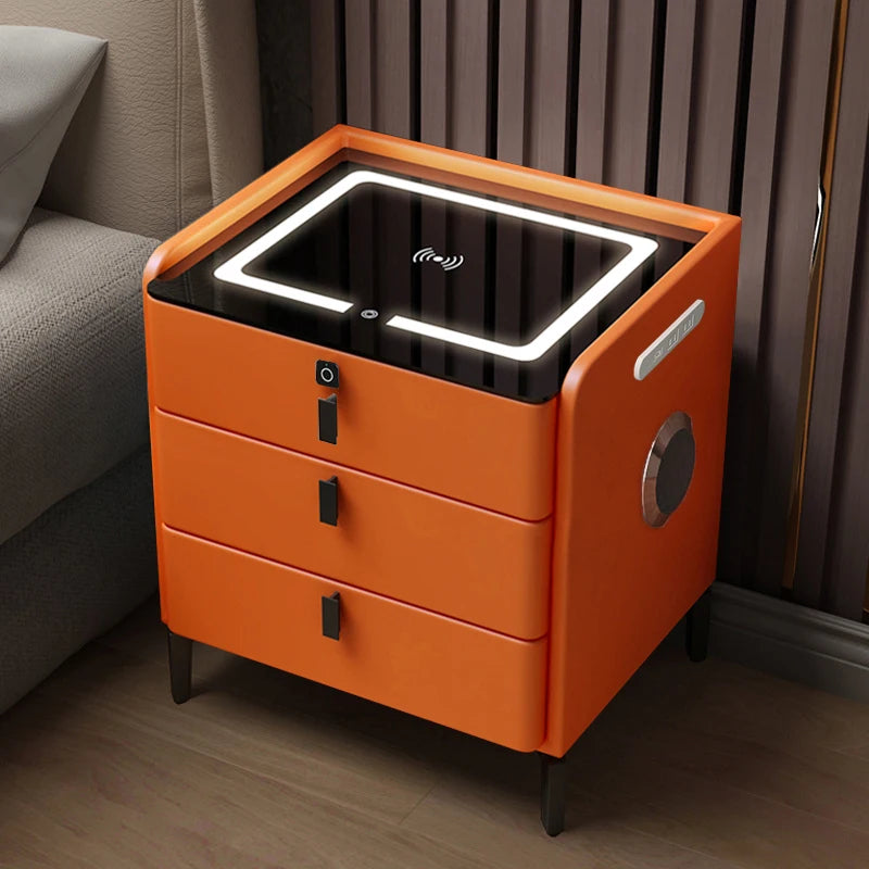 Smart Console Nightstand Frames Cabinets Luxury Storage Mobile Bedroom Night Stand Vanity Mesa De Noche Living Room Furniture