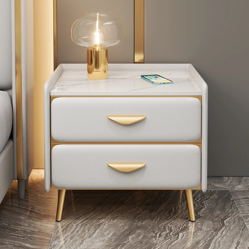 Luxury Nightstands Designer White Dresser Smart Bedroom Coffee TablesWood Mesita De Noche Dormitorio Century Modern Furniture