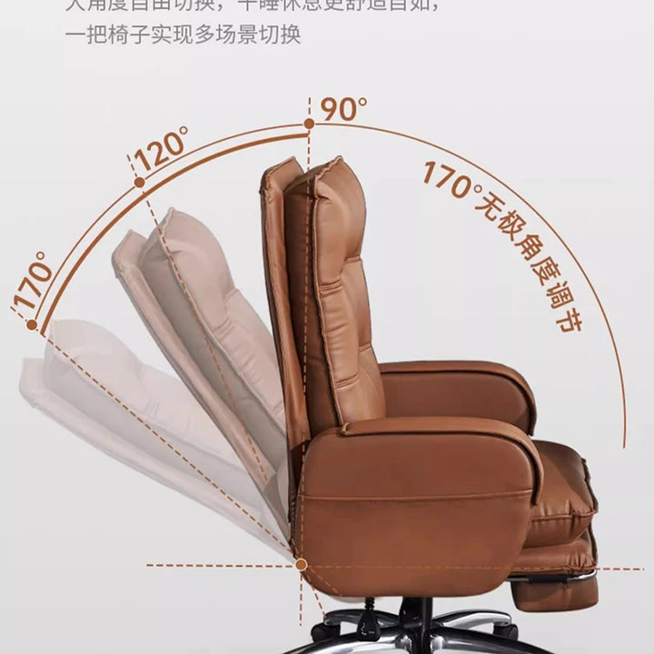 Computer Recliner Office Chair Boss Lounge Ergonomic Office Chairs Swivel Comfy Cadeiras De Escritorio Office Furniture WKOC