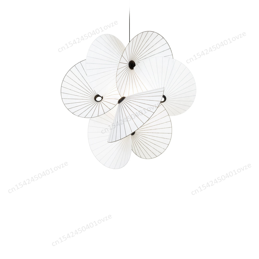 Chinese Style Fabric Pendant Lamp Umbrella Shaped Creative Design Kitchen Light Ceiling Hanging White Room Decor Nordic