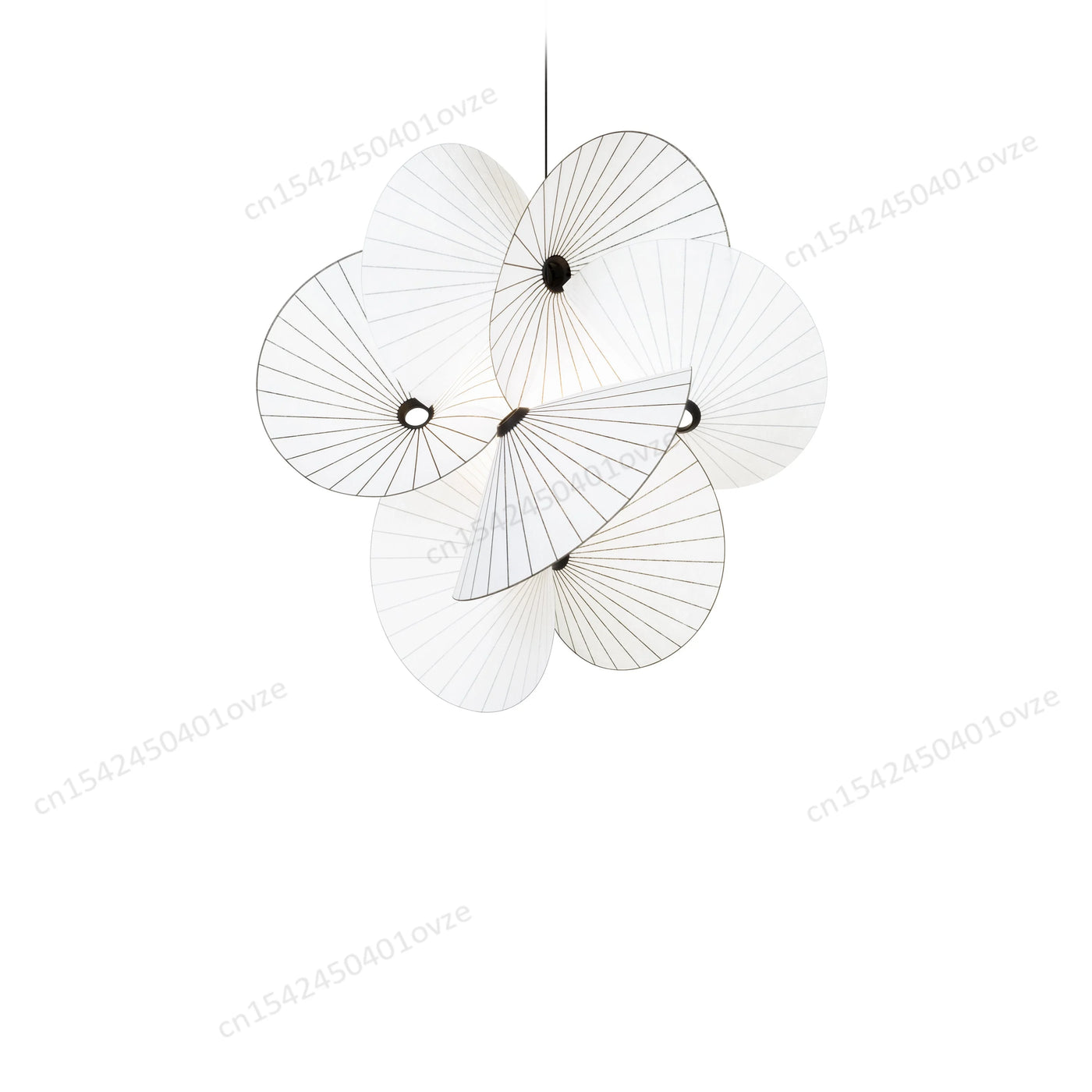 Chinese Style Fabric Pendant Lamp Umbrella Shaped Creative Design Kitchen Light Ceiling Hanging White Room Decor Nordic