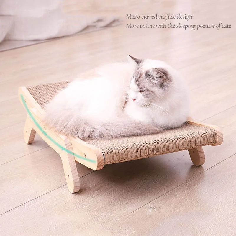 Wood Anti-Scratch Scratch Pad for Pets 3 in 1 Pad Scratch Board Bed Grinding Claw Training Supplies Accessories