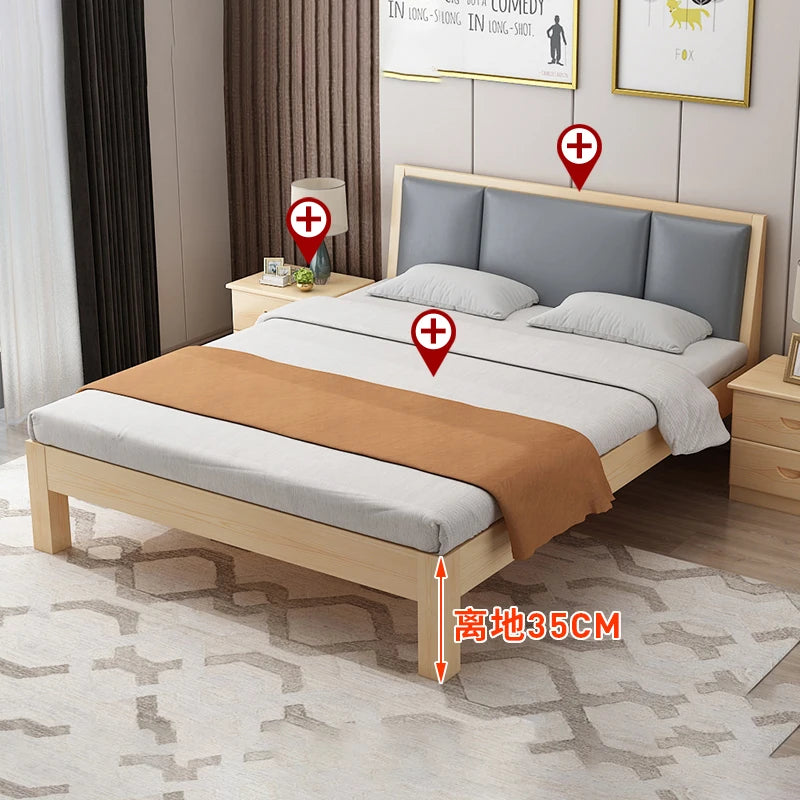 Modern Luxury Wood Beds Multifunctional Massage Spa Adults Free Shipping Beds Children Space Saving Camas Dormitorio Furniture