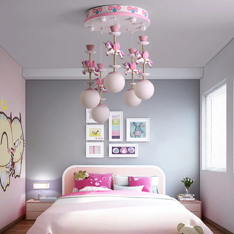 Fantasy Children's Bedroom Chandeliers Modern Creative LED Pendant Lights For Living Room Decor Lighting Ceiling Lamps