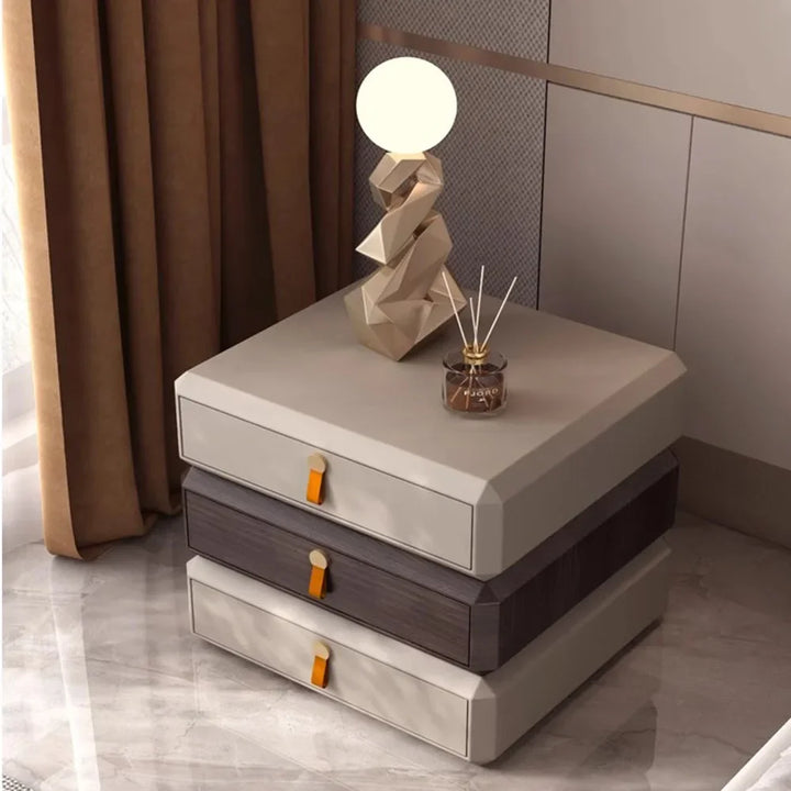 Bedroom Drawers Bedside Table Modern Luxury Italian Minimalist Center Bedside Table Design Pretty Table De Chevet Home Furniture