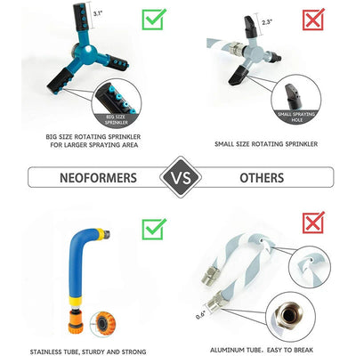 Summer Pet Dog Cooling Water Sprayer Showering Outdoor Cool Trampoline Nozzle Gun Garden Watering Animal Rotating Sprinkler