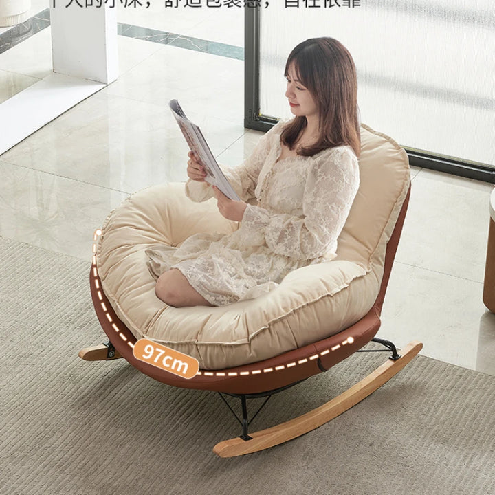 Living Room Rocking Chair Modern Luxury Meditation Reading Comfy Floor Chair Office Cadeiras De Sala De Estar Bedroom Furniture