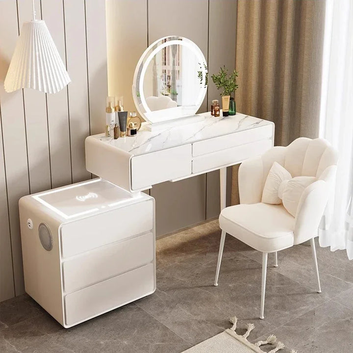 Bedroom Mirror Dressers Makeup Storage Vanity Modern Dressers Cabinet Luxury Organizer Tocador Maquillaje Bedroom Furniture