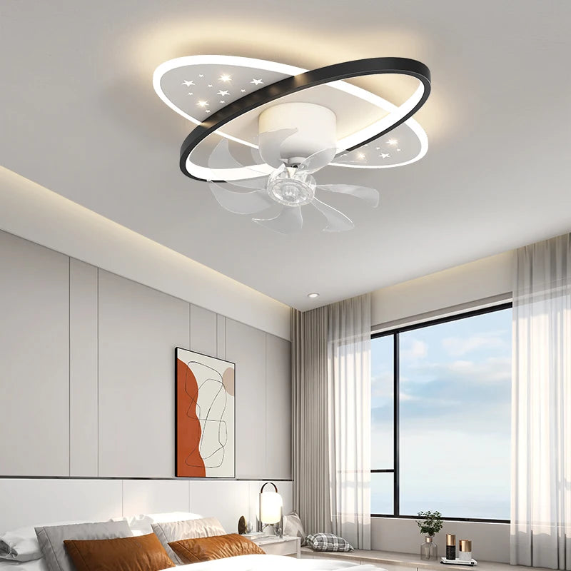 Ceiling Fan Modern LECeiling Lamp Remote Control Indoor Lighting Creative Living Room Bedroom Decorative Lamp Study Corridor