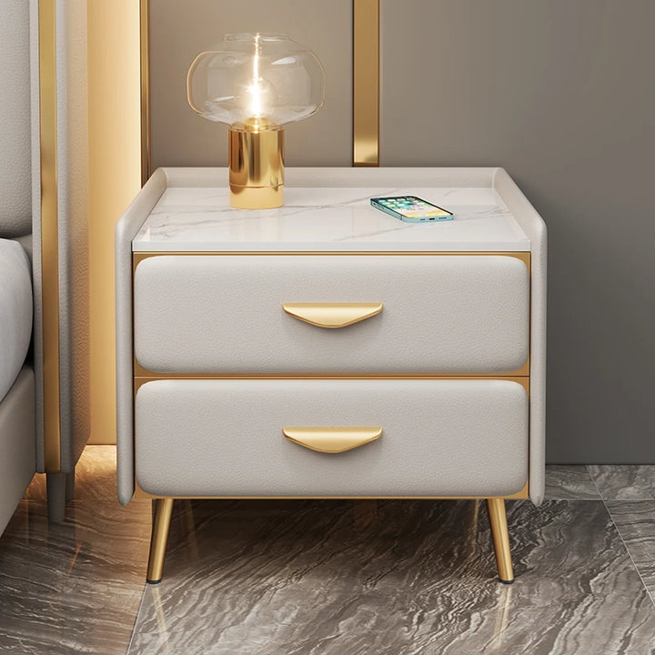 Luxury Nightstands Designer White Dresser Smart Bedroom Coffee TablesWood Mesita De Noche Dormitorio Century Modern Furniture