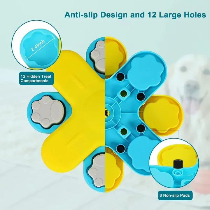 Dog Intellectual Stimulation Toy Dog Puzzle Feeder Dispenser Game Suitable for IQ Training of Large and Small Dogs