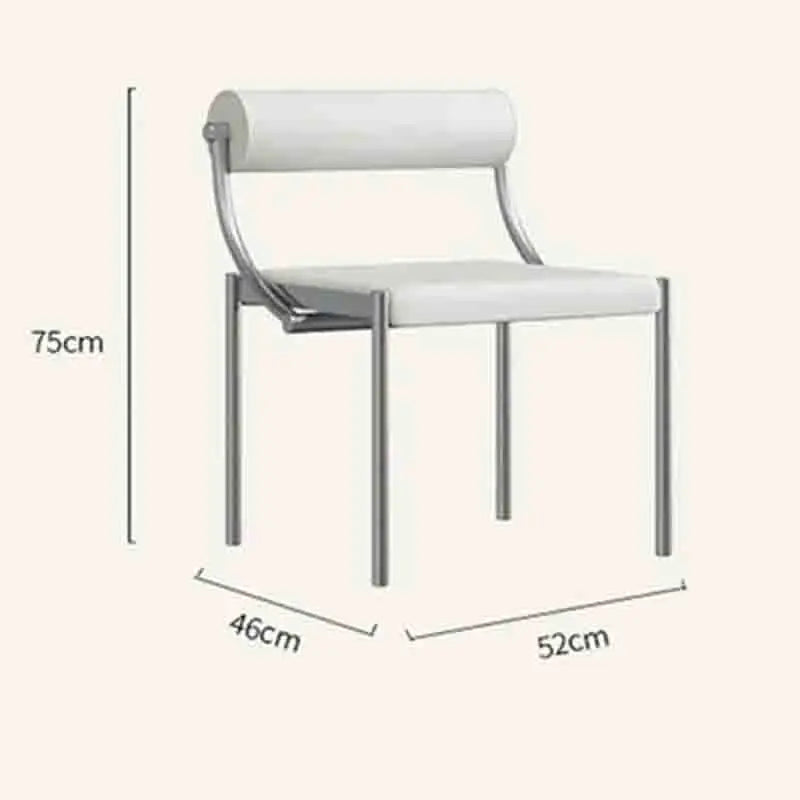 Material Contemporary Dining Chairs European Designer Party Vanity Dining Chairs Salon Bedrooms Sillas De Comedor Home Furniture