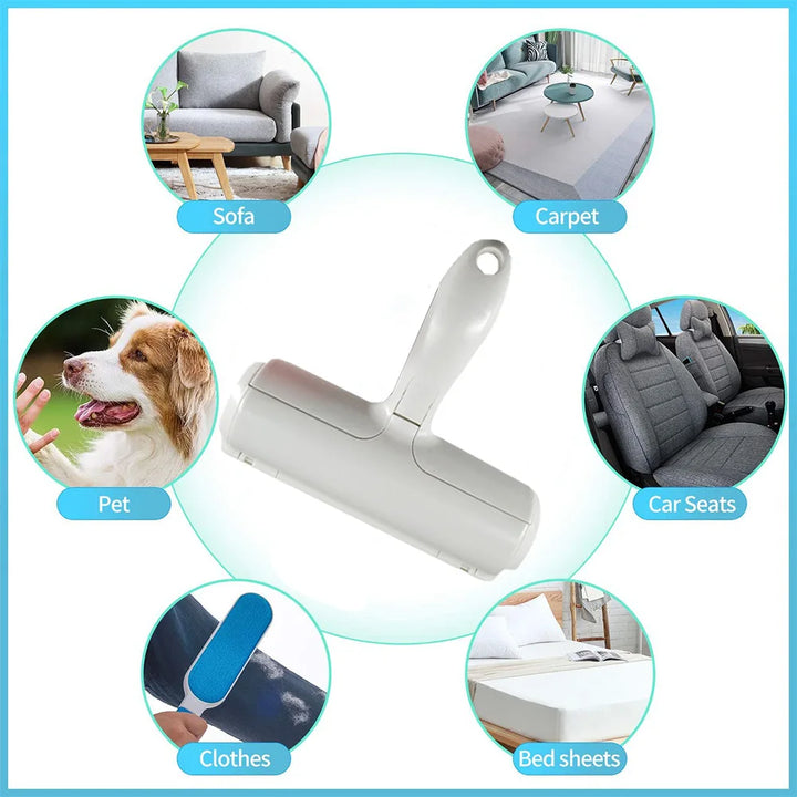 Upgraded Pet Hair Remover Cat Dog Hair Remover for Couch Furniture Carpet Car Seat Reusable Roller Pet Fur Removal Tool