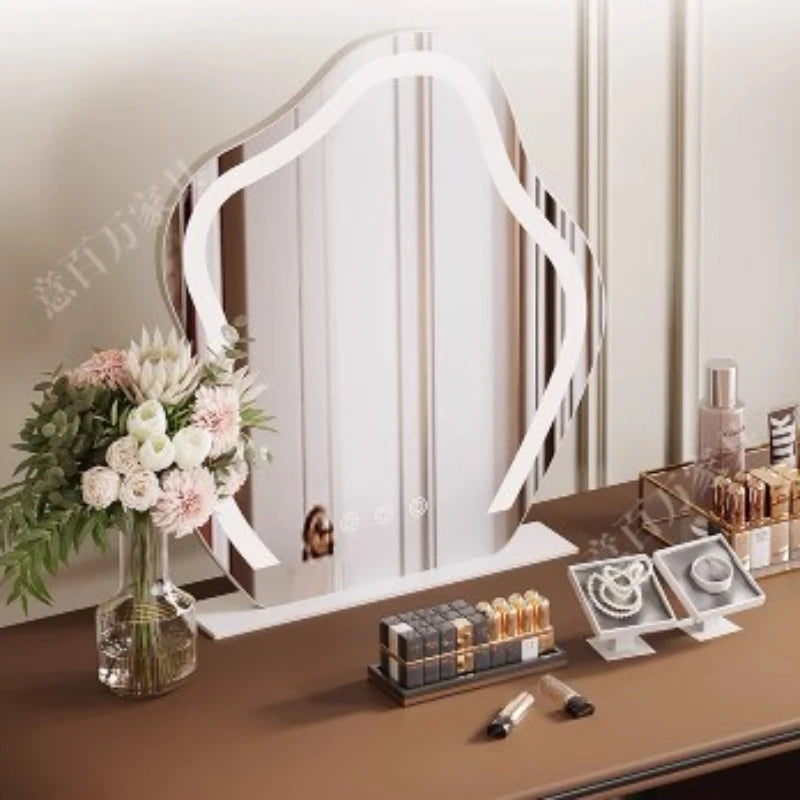 Luxury Wooden Vanity Dresser Drawer Modern Makeup Mirrors Dressing Table Princess Women Coiffeuse De Chambre Bedroom Furniture