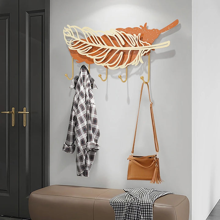 Entrance Hall Wall Coat Rack Living Room Storage Modern Multi-hanger Coat Rack Dressing Hallway Garden Percha Pared Furniture