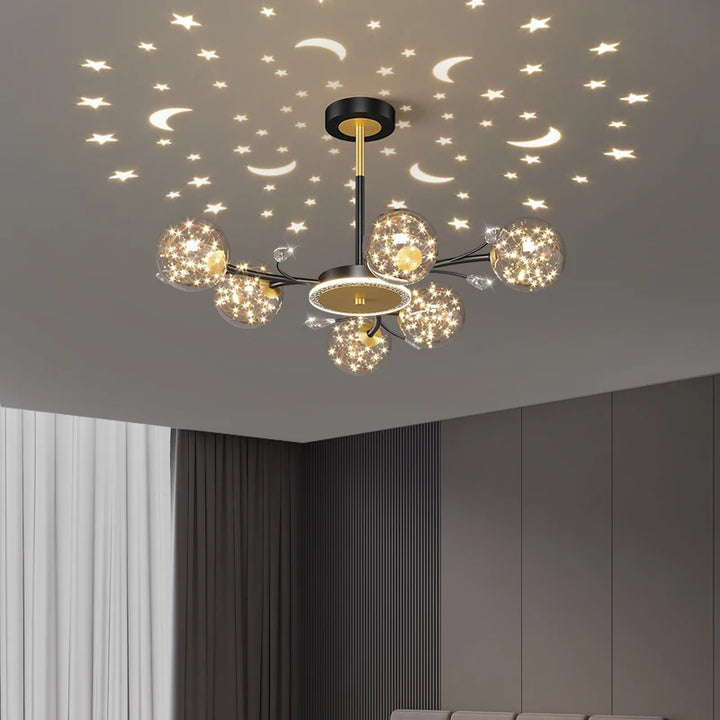 Living Room Lamp Light Luxury Chandeliers Bedroom Nordic Modern Minimalist Lamp New Creative Hall Restaurant Long Ceiling Lamp