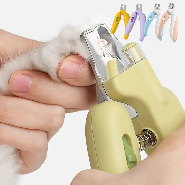 LED Light Cat Dog Nail Clipper Cutter Professional Pet Claw Trimmer with Safety Lock Puppy Kitten Animals Care Grooming Tool Kit