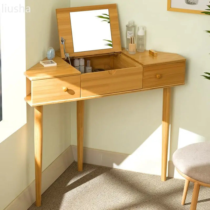 Dressing table dressing table bedroom modern storage cabinet desk make-up mirror integrated small house master bedroom bedside