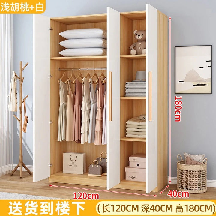 Wooden Dressers Closet Storage Organizer Portable Shelf Wardrobe Jewelry Placard Waredrobe Shelves Guarda Roupa Home Furniture