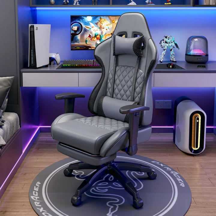 의자 Home Comfort Sedentary Gamer Chair,Office PVC Leather Chair,Leisure Lazy Sofa Chair,Can Lie E-Sports Computer Gaming Chair